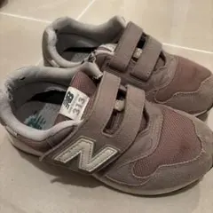 New Balance 313 グレーブラウン ベルクロスニーカー　21cm
