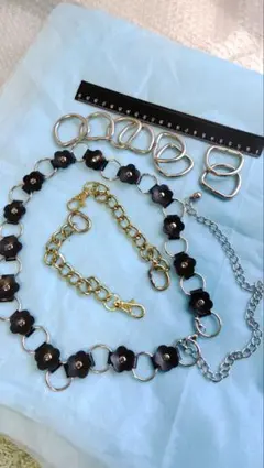 ハンドメイド アクセサリーパーツ チェーン ベルト D環 金具 まとめ売り