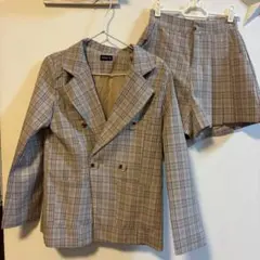 SPIGA チェック柄　セットアップ　ジャケット　ショートパンツ