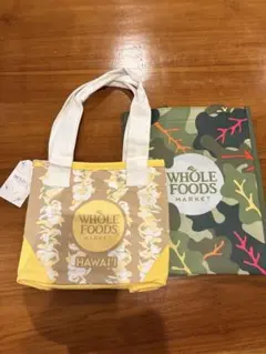 【新品タグ付】ハワイ限定 ホールフーズ ミニトート＆エコバッグ 2点セット