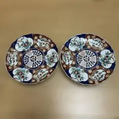 有田焼　秀峰大皿　古伊万里　2枚セット②