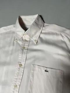 LACOSTE 長袖 ボタンダウンシャツ ピンク　サイズ4のサムネイル