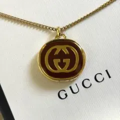 極美品】GUCCI グッチ ビッグチャーム&ネックレス ゴールド - メルカリ