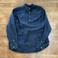 GAP スタンドカラー　バンドカラー　プルオーバー　ハーフボタン　長袖　シャツ