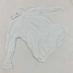 GLOBAL WORK シャツ 長袖 シンプル 無地 ホワイト 人気 Lサイズ