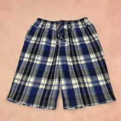 90s Ralph Lauren 極太 チェック バギーショーツ 股下丈 ポニーのサムネイル