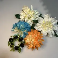 フラダンス用花のヘアアクセサリーセット