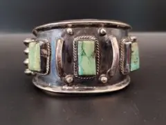 インディアンジュエリーバングル ターコイズ ゴツめ ヘビーゲージ 激レア希少