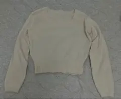 ニット 長袖 アイボリー