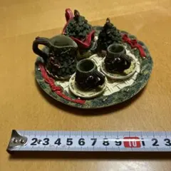 ミニチュア　陶器　クリスマス　インテリア雑貨