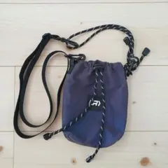 紫色 ナイロン サコッシュ