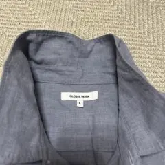 グローバルワーク サラサラリネンイージーケアシャツ