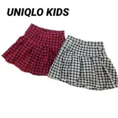 ユニクロ　UNIQLO KIDS ミニスカート　2枚セット　M130cm