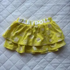 BABYDOLL イエローフリルスカート 100