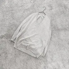 B2435【ユナイテッドアローズ グリーンレーベル】綿100%リラックスVネック