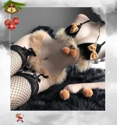 クリスマスランジェリー 網タイツまでのフルセット 届いたらすぐなりきり！