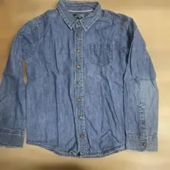 子供用長袖デニムシャツ 140センチ