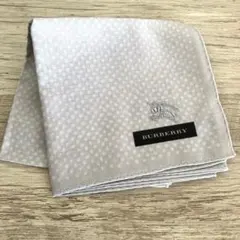 BURBERRY グレー ドットパターン ハンカチ