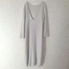 Snidel　バックオープン　ニット　ロング　ワンピース