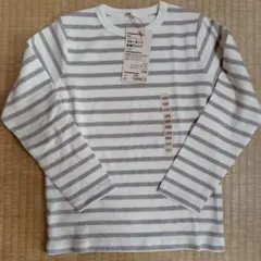 【無印良品】新品・タグ付き クルーネック長袖Tシャツ （120cm）