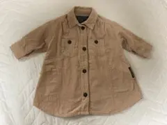 ベージュ コットン シャツジャケット ワンピース