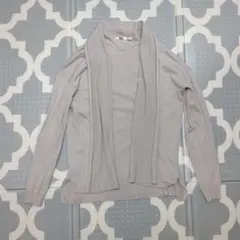 グレージュ　カーディガン