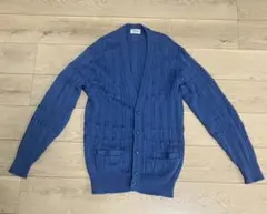 TOROY リブ編みカーディガン Mサイズ 青