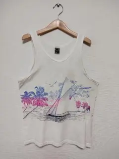360 80s USA製 アニマル 鳥 タンクトップ シングルステッチ Tシャツのサムネイル