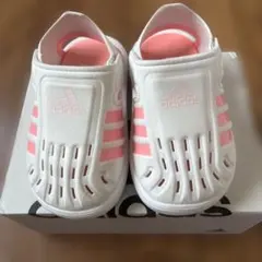 【土曜日価格】アディダス　ベビーサンダル　ピンクホワイト