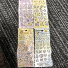ポケモン　プチプチシール　キラキラシール4枚セット