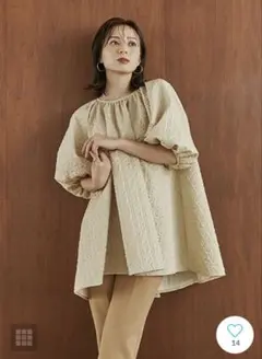 【anuans】フクレバックテールチュニック