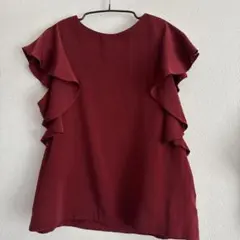 美品　cheek フリルスリーブシャツのサムネイル