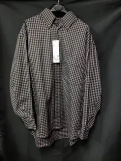 ユニクロU　ツイルオーバーサイズシャツ　M 37ブラウン　新品