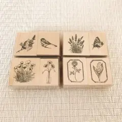 ［新品］セリア　ラバースタンプ　ヴィンテージフラワー