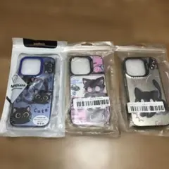 （お値引き不可‼️）iPhone 15 Pro用猫デザインケース3点セット