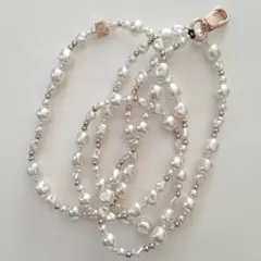 ストラップ クロスボディチャーム クラシックパール ケースティファイ スマホ