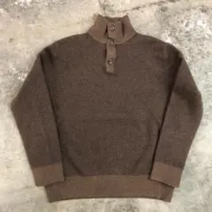 Ralph Laurenラルフローレン ヘンリーネック ニットセーター ブラウン