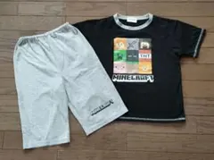 マインクラフト パジャマ 半袖 ハーフパンツ 上下セット【used130】