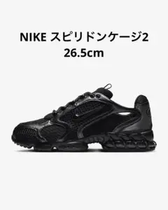【美品】スピリドンケージ2 ブラック 27cm NIKE AIR ZOOM SPIRIDON CAGE 2 BLACK/BLACK-ANTHRACITE-SMOKE
