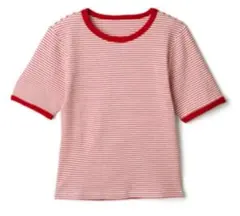 GRL ボーダー柄バイカラーリブTシャツ fo1583のサムネイル