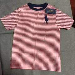 Polo Ralph Lauren 赤白ストライプ Tシャツ 140cm