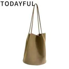 【TODAYFUL トゥデイフル】バケツ型トートバッグ モカのサムネイル