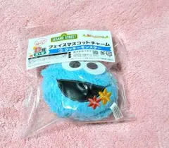 セサミストリート 이치방쿠지 D賞フェイスマスコットチャーム クッキーモンスター