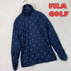 ゴルフウェア【FILA GOLF】長袖ハイネック ロゴ総柄 L スポーツ