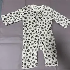 ヒョウ柄ロンパース 70-80cm
