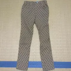 ブリーズ　水玉長ズボン120㌢ 茶色