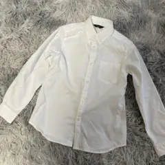 COMME CA ISM ホワイトボタンシャツ 130A