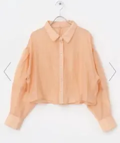 アーバンリサーチ／シアークロップドボリュームスリーブシャツ