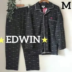★EDWIN★快眠設計パジャマ　M　新品 　 肌側綿100%　長袖　秋冬