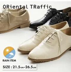 oriental traffic レインシューズ ブラック